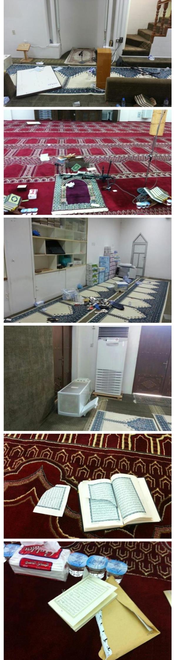 تمزيق المصاحف من قبل مجهولين