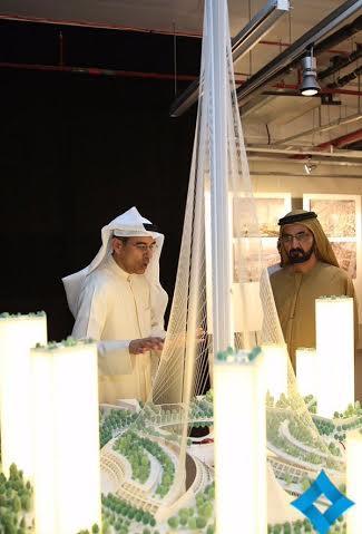 محمد بن راشد يختار تصميم تحفة معمارية جديدة في 