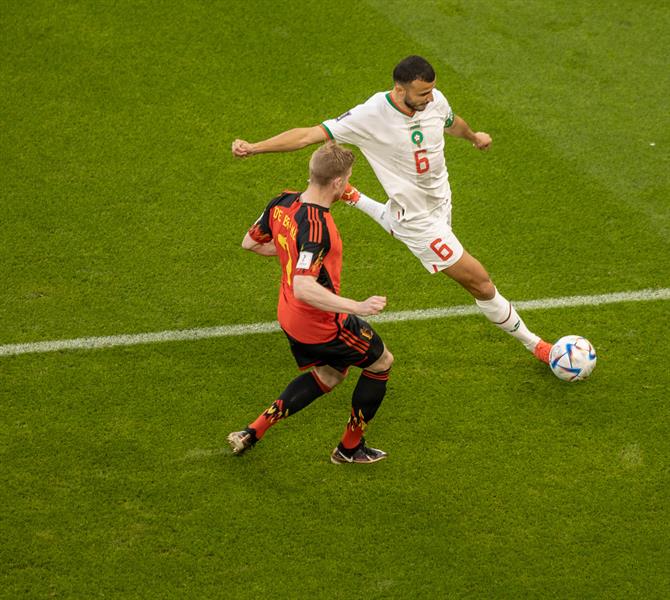 مباراة المغرب وبلجيكا