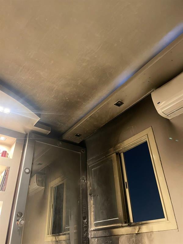 حريق منزل محمد هنيدي