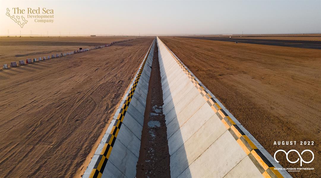 صور جوية ترصد التقدم في مشروع مطار البحر الأحمر الدولي