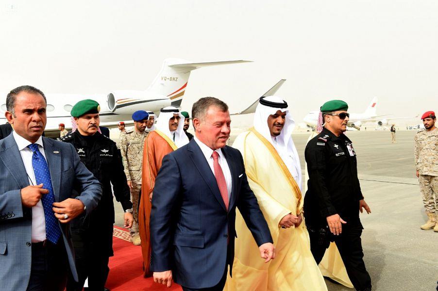 ملك الأردن يصل إلى الرياض