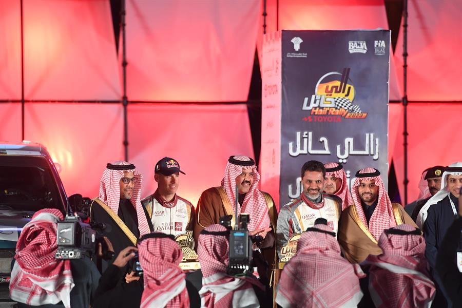 أمير حائل يتوج العطية بطلًا لرالي حائل تويوتا الدولي 2023