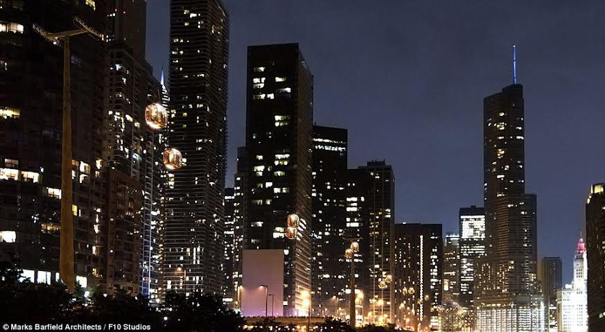  تصاميم مشروع عربات طائرة في شيكاغو 