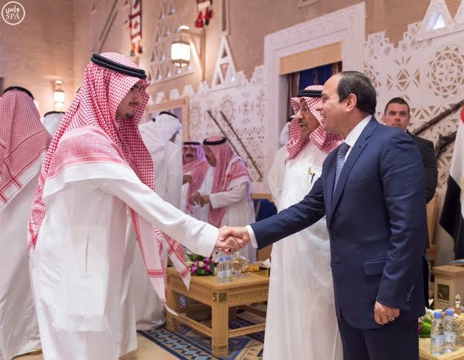 خادم الحرمين يستقبل الرئيس السيسي