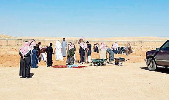 تشييع ضحيتي انفجار عرعر