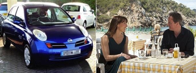 رئيس وزراء بريطانيا يشتري لزوجته سيارة بألفي دولار