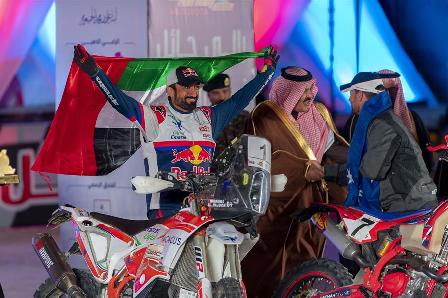 أمير حائل يتوج العطية بطلًا لرالي حائل تويوتا الدولي 2023