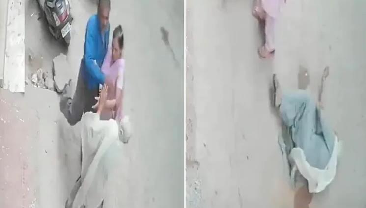 شخص يصفع والدته المسنة على وجهها ويرديها قتيلة بأحد شوارع الهند 