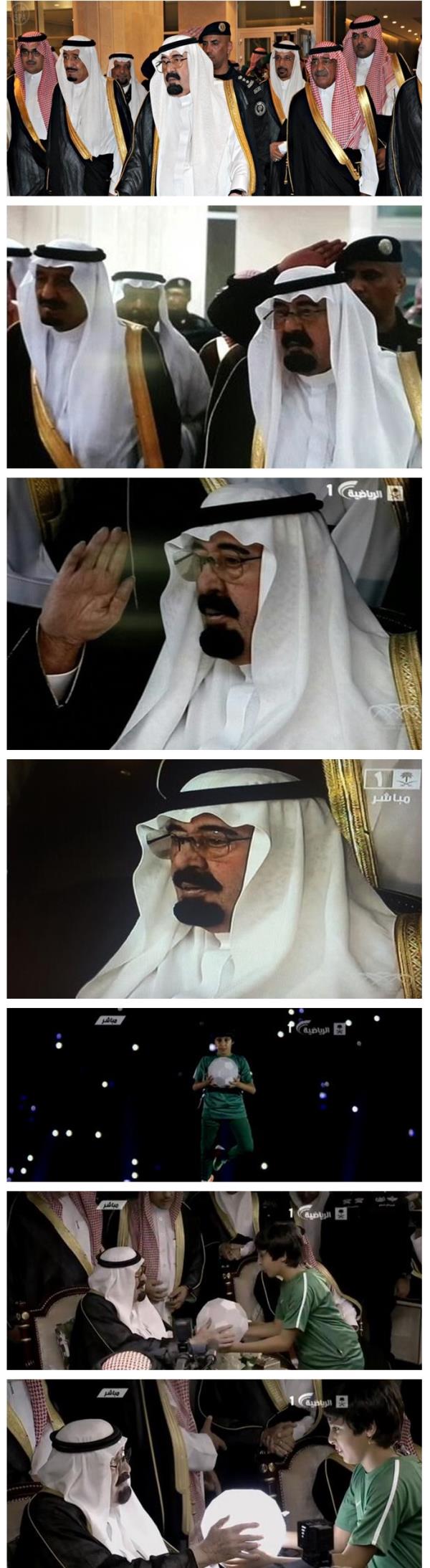 خادم الحرمين الشرفين يستلم كورة جوهرة الملاعب