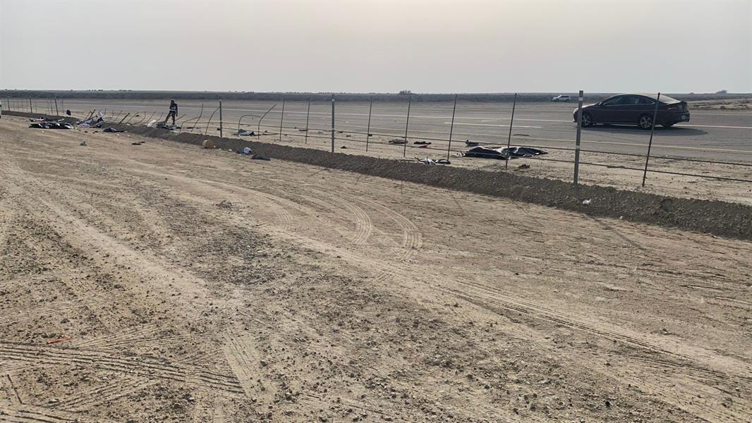 وفـاة 4 مواطنين إماراتيين في حـادث مروري مـروع بالمنفذ الحدودي (صور)