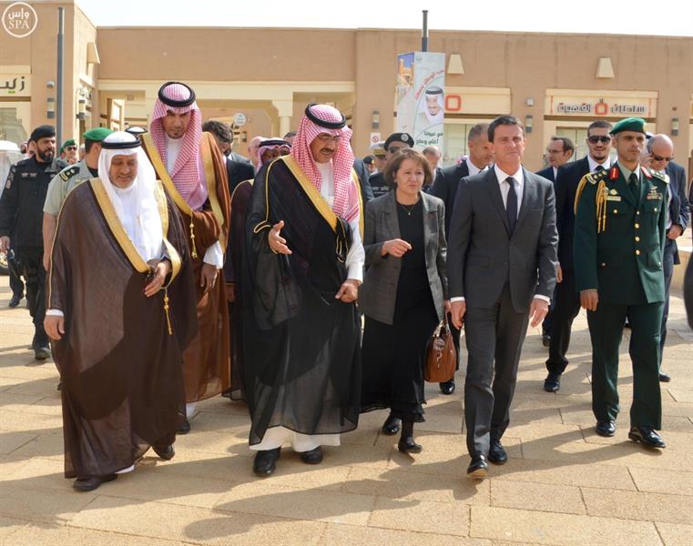 رئيس وزراء فرنسا يزور حي البجيري بالدرعية التاريخية