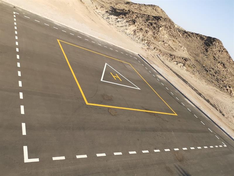   إنشاء مهبط للطيران العمودي بمركز الحازمي في محافظة بيشة