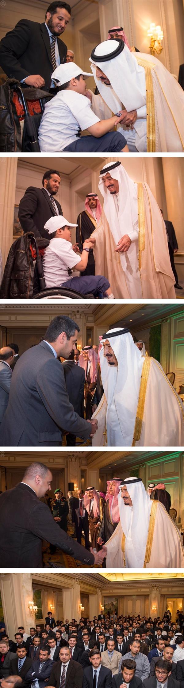 الأمير سلمان يلتقي المبتعثين في فرنسا