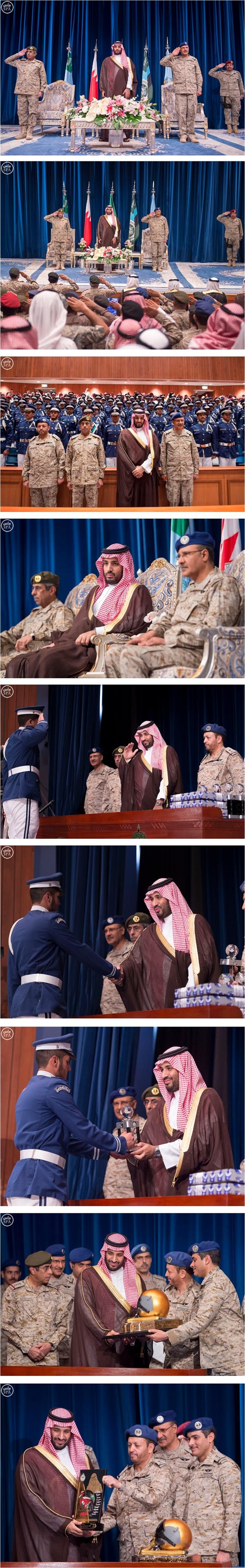 ولي العهد يرعى تخريج الدورة الثامنة والثمانون من طلبة كلية الملك فيصل الجوية