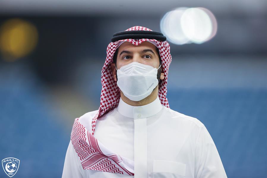 فهد بن نافل في مباراة الهلال والفيصلي