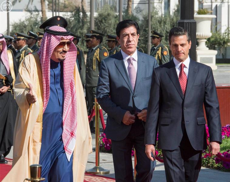 بالصور.. خادم الحرمين يلتقي رئيس المكسيك بالصور.. خادم الحرمين يلتقي رئيس المكسيك