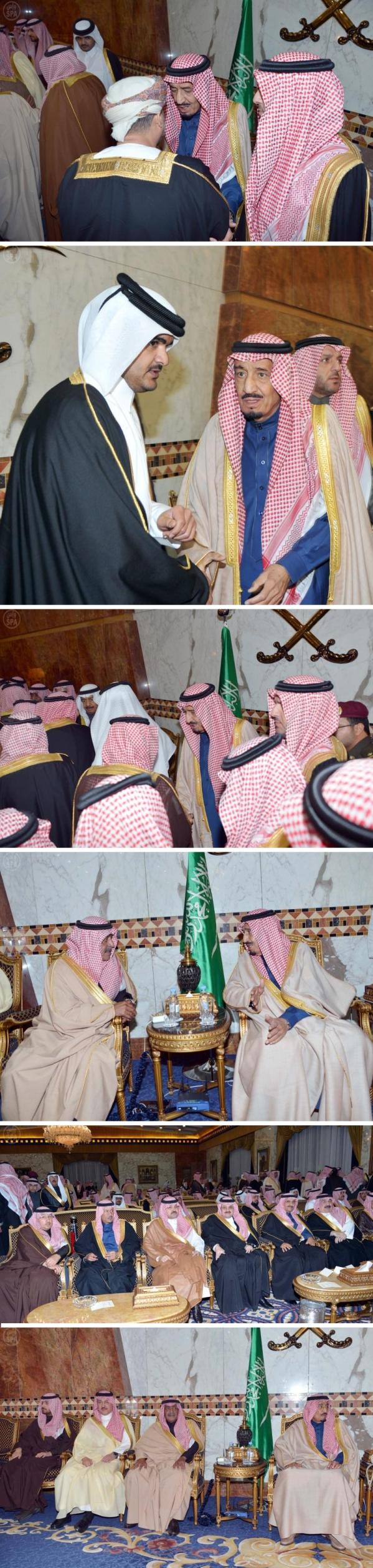 سمو ولي العهد يستقبل المعزين في وفاة الأمير سطام بن عبدالعزيز 