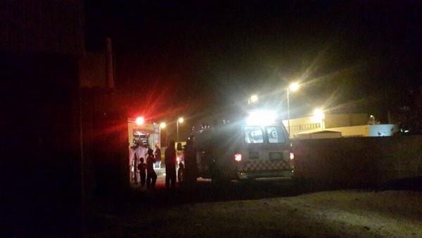 احتراق محطة وقود في تربة