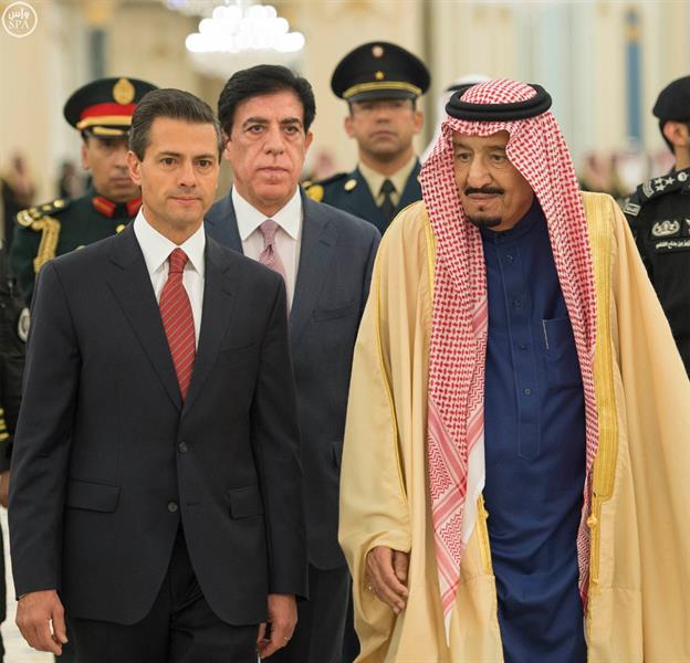 بالصور.. خادم الحرمين يلتقي رئيس المكسيك بالصور.. خادم الحرمين يلتقي رئيس المكسيك