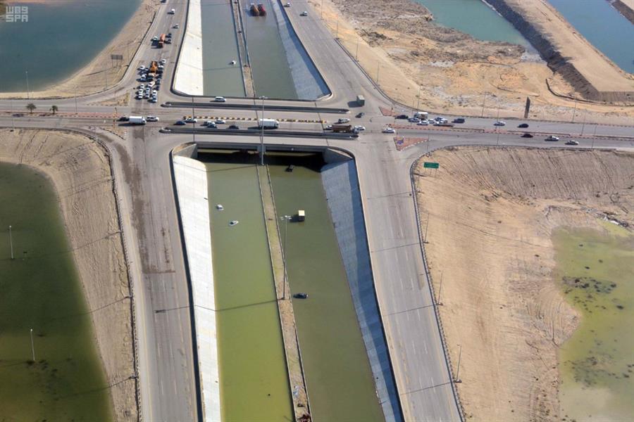 بالصور.. طيران الأمن يرصد الأضرار التي أحدثتها الأمطار في المنطقة الشرقية