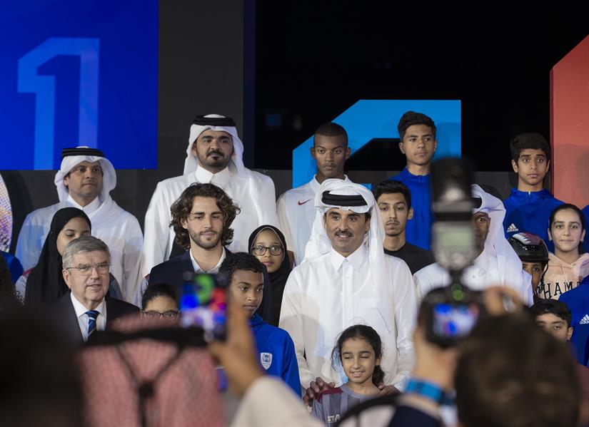 الأمير فهد بن جلوي حفل افتتاح متحف قطر الأولمبي والرياضي 