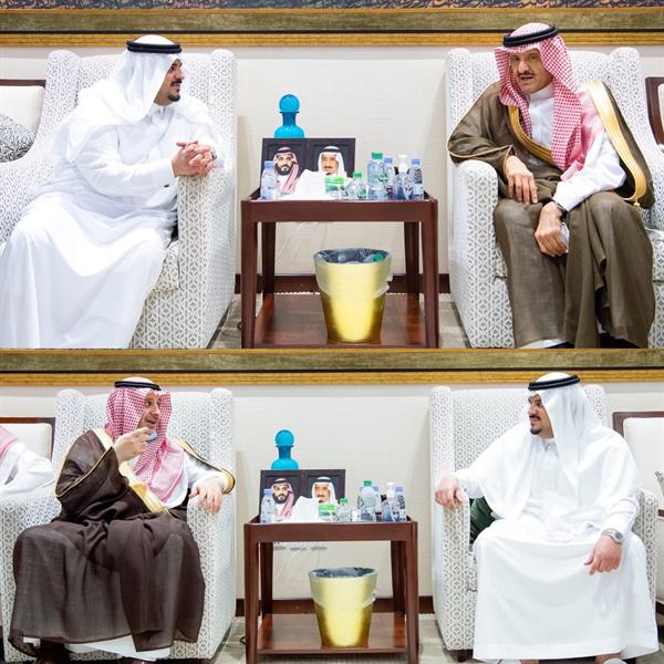  بينهم سلطان بن سلمان والمطلق والفوزان.. نائب أمير الرياض يستقبل المعزين في وفاة والدته 