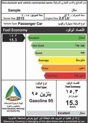 بطاقة استهلاك الوقود