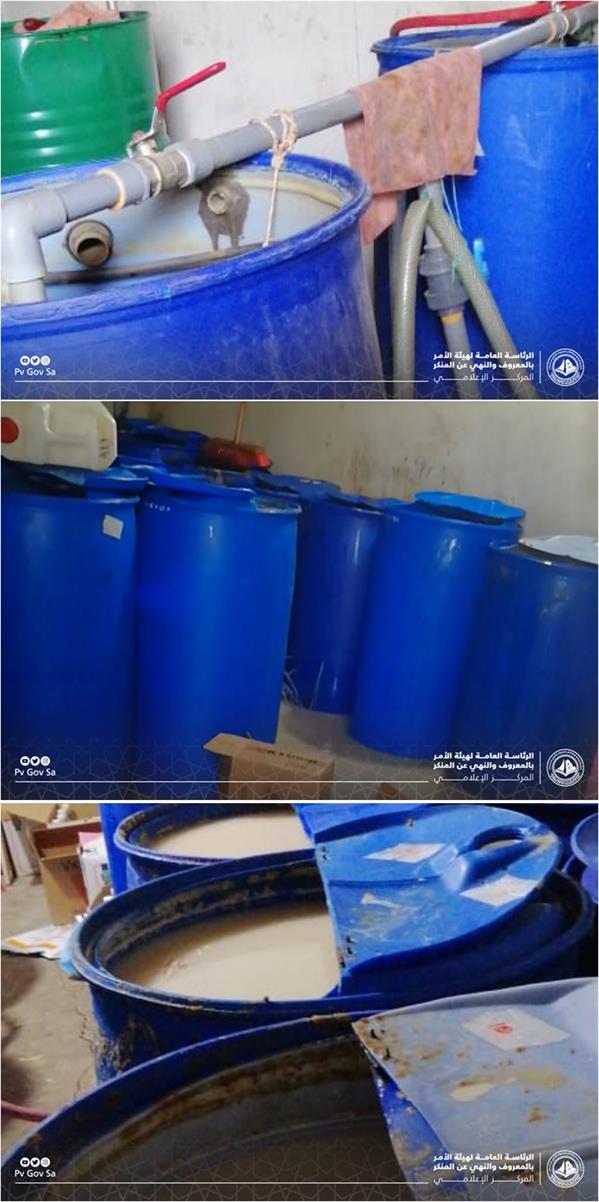 ضبط مصنع للخمور في جدة