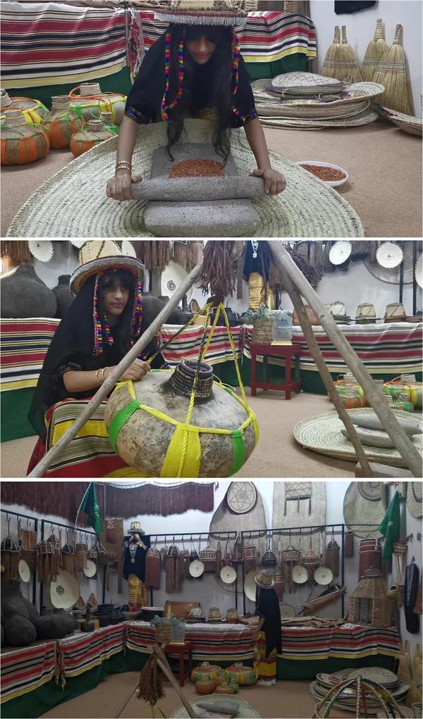 سعودية تحول جزءاً من منزلها إلى متحف نسائي بجازان سعودية تحول جزءاً من منزلها إلى متحف نسائي بجازان