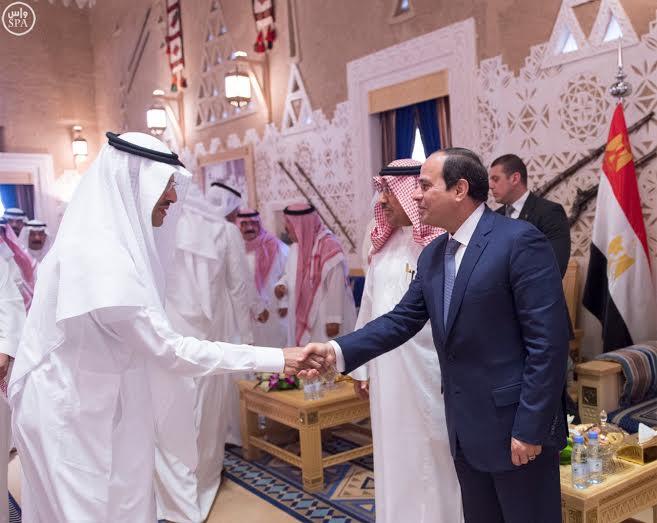 خادم الحرمين يستقبل الرئيس السيسي