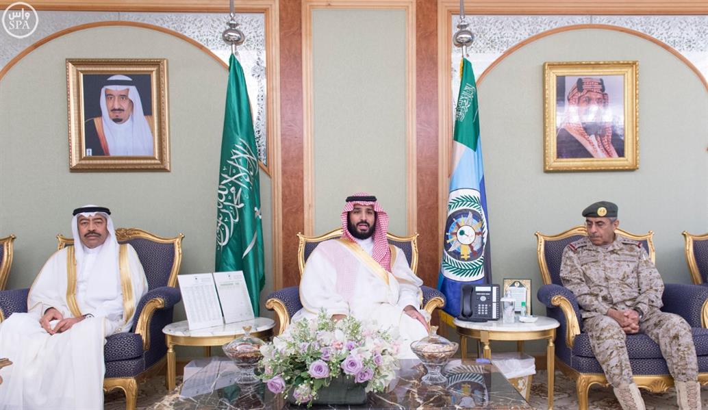 محمد بن سلمان يستقبل كبار قادة ومسؤولي وزارة الدفاع بمناسبة عيد الفطر