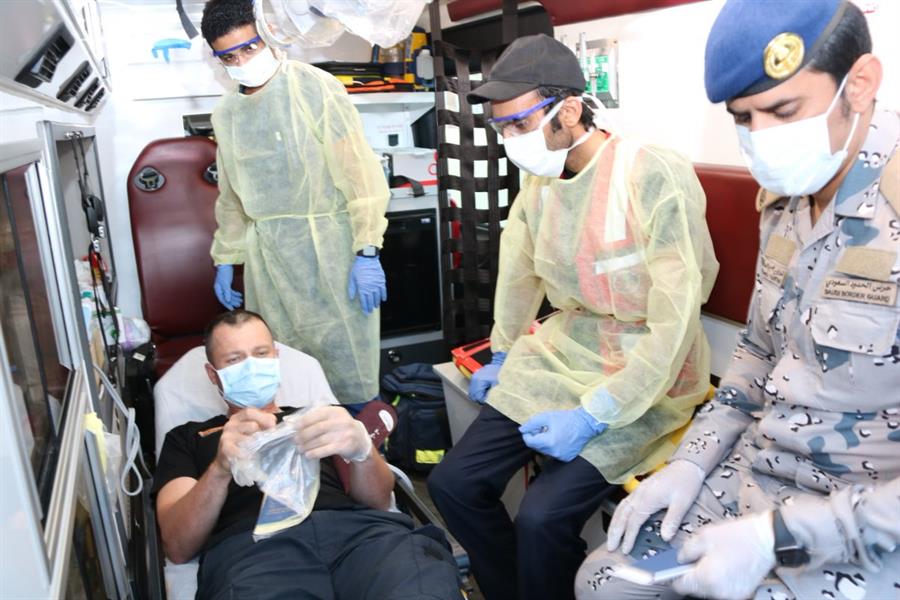 حرس الحدود بجازان يخلي بحاراً أوكرانياً كان يعاني من مشاكل صحية في الكليتين