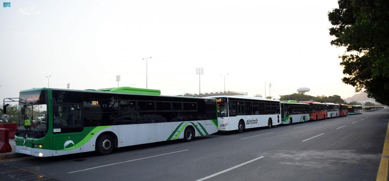 محطات نقل المصلين لأداء صلاة العيد بالمسجد النبوي