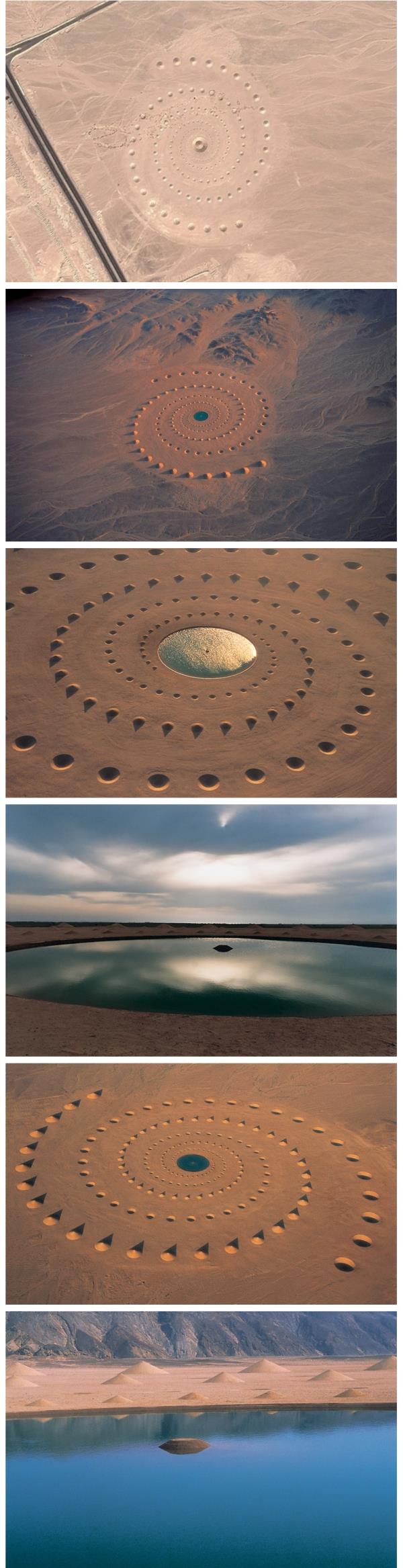 أشكال هندسية غريبة تظهر في الصحراء المصرية