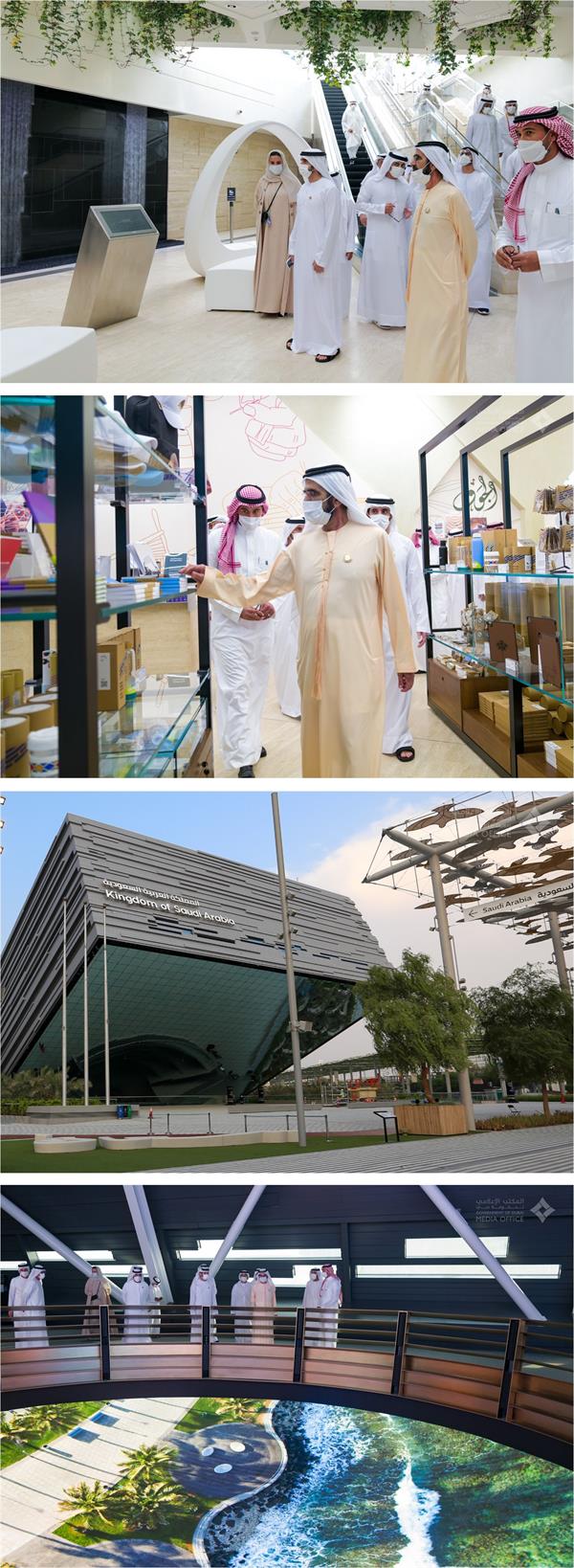  الشيخ محمد بن راشد يزور جناح المملكة في 