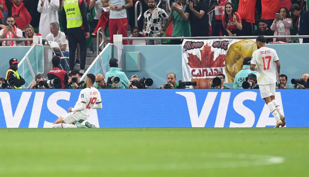 المغرب يتصدر مجموعته في المونديال بثنائية أمام كندا ويتأهل لدور الـ 16