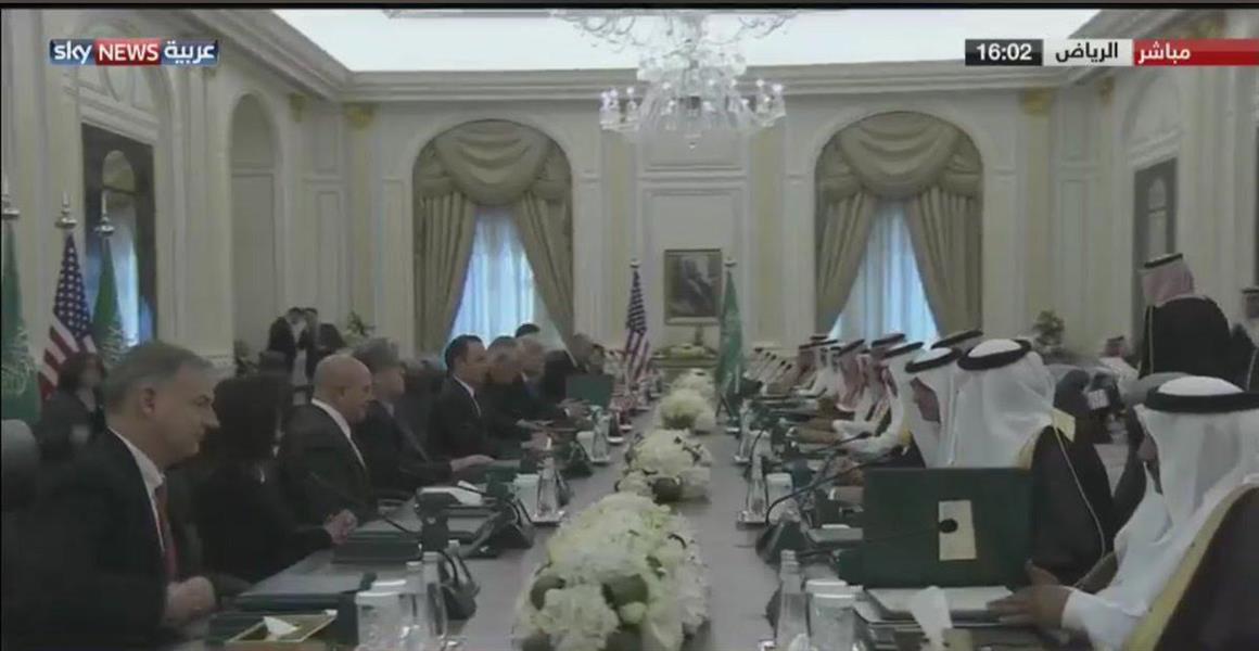 بالصور.. بدء القمة السعودية - الأمريكية في قصر اليمامة 