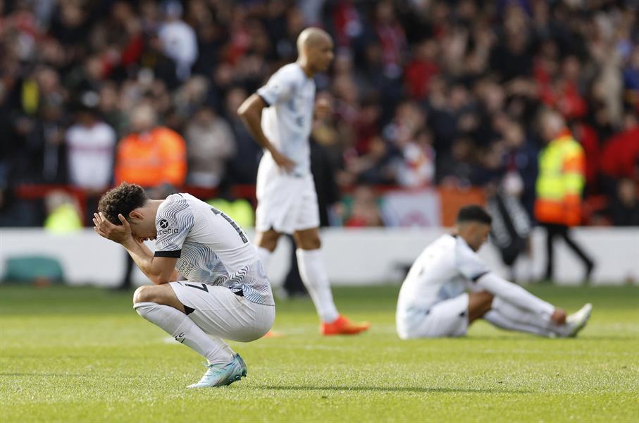 نوتنجهام يفوز أمام ليفربول بالدوري الإنجليزي
