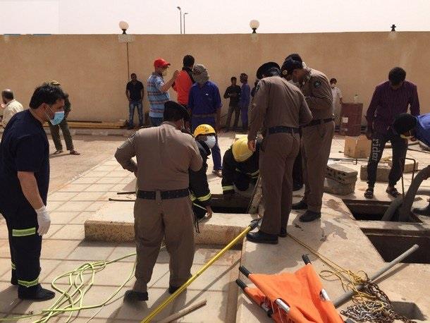 مصرع 3 عمال سقطوا في خزانات معالجة الصرف بـ مصرع 3 عمال سقطوا في خزانات معالجة الصرف بـ