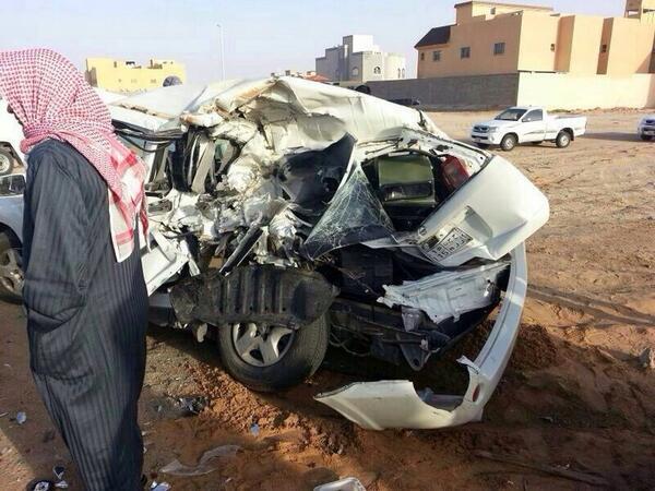 السيارة بعد الحادث