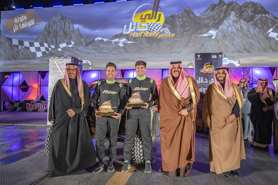 أمير حائل يتوج العطية بطلًا لرالي حائل تويوتا الدولي 2023