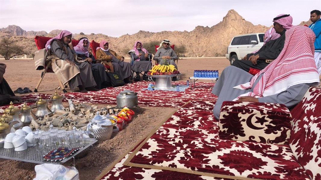 نزلاء دار الرعاية الاجتماعية للمسنين بحائل