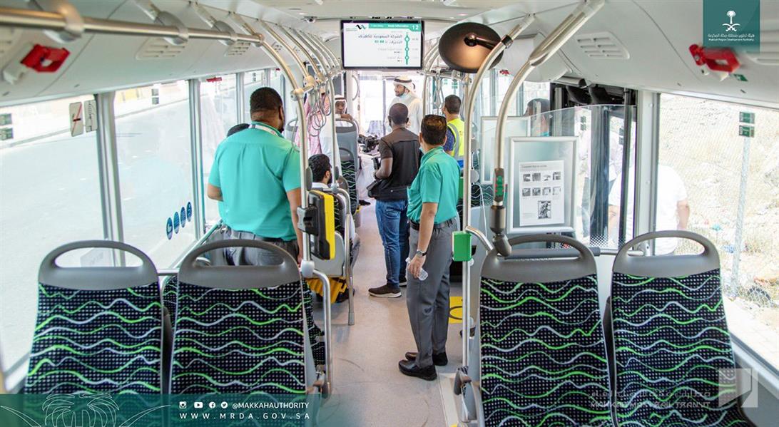 بدء الاختبارات التجريبية التشغيلية لحافلات النقل العام بمكة عبر المسار السابع