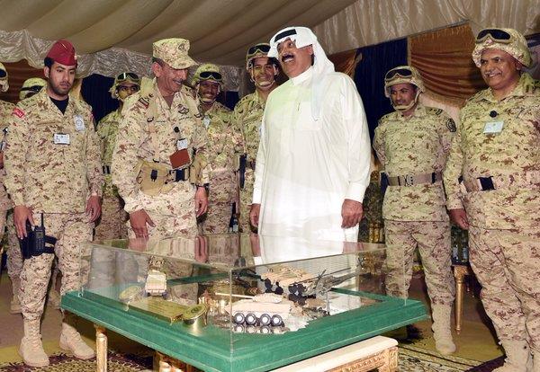 سمو وزير الحرس الوطني يزور قوات الحرس الوطني المشاركه في رعد الشمال