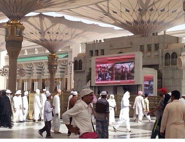 شاشات المسجد النبوي