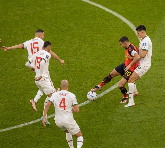 مباراة المغرب وبلجيكا