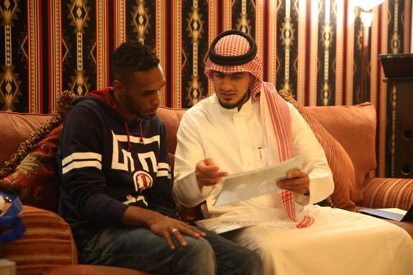 الامير عبدالرحمن بن مساعد ومحمد الجحفلي