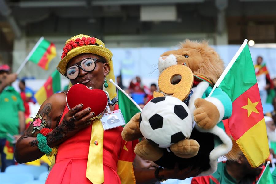 جانب من مباراة سويسرا والكاميرون جانب من مباراة سويسرا والكاميرون