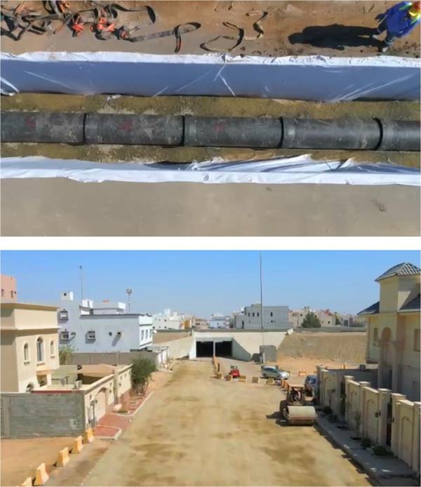  إنجاز 65% من مشروع تصريف الأمطار في حي الأصالة